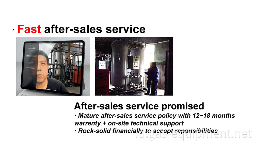 PSA Nitrogen N2 Kinerja Tinggi Oxygen O2 Mesin / Mesin Produksi dengan Panel Kontrol HMI / Layar Sentuh / PLC